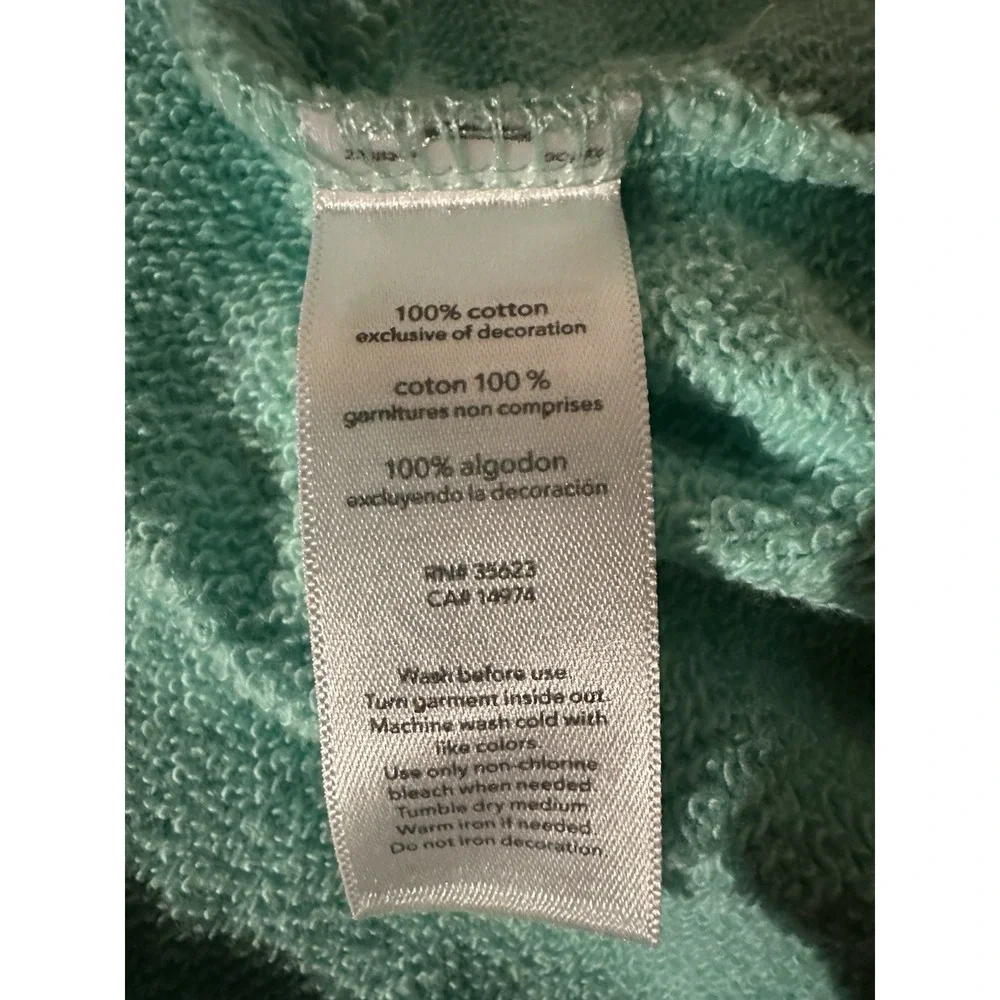 Carter's Hoodie - Size 3 Months - Green Zip Up W/Pockets Palm Tree Hit EC
